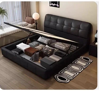 Queen Size Bed Frames Frame Luxury Double Modern Bedframe Bedroom Beds Single Family Home Furniture Cuna Para Bebe Base Twin WW