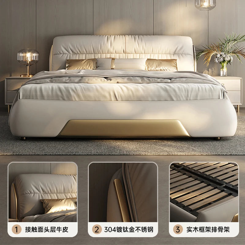 Bed Base Luxury Double Twin Queen Frame Size Frames Bedroom Beds Home Furniture Family Upholstered Modern Lit Bedframe Single WW