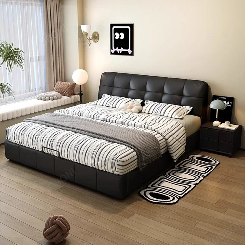 Queen Size Bed Frames Frame Luxury Double Modern Bedframe Bedroom Beds Single Family Home Furniture Cuna Para Bebe Base Twin WW