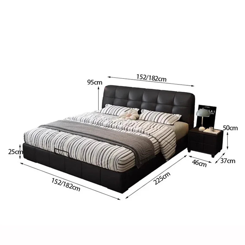 Queen Size Bed Frames Frame Luxury Double Modern Bedframe Bedroom Beds Single Family Home Furniture Cuna Para Bebe Base Twin WW